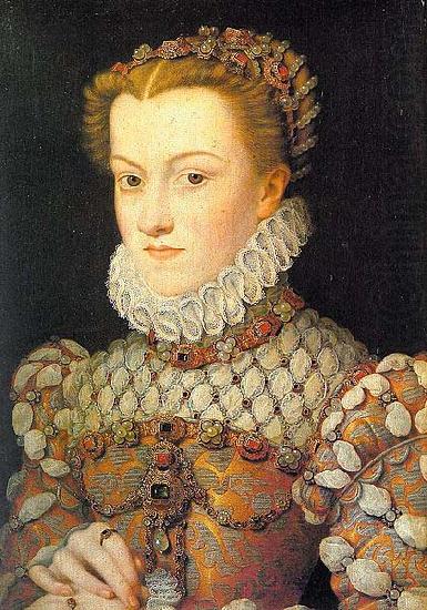 Francois Clouet Elisabeth of Austria, Queen of France, daughter of Holy Roman Emperor Maximilian II. of Austria and Infanta Maria of Spain, wife of King Charles Charl china oil painting image